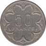Монета. Центральноафриканский экономический и валютный союз (ВЕАС). 50 франков 1982 год. рев.