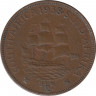 Монета. Южно-Африканская республика (ЮАР). 1/2 пенни 1938 год. ав.
