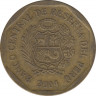 Монета. Перу. 20 сентимо 2004 год. ав.