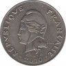 Монета. Французская Полинезия. 50 франков 2010 год. ав.