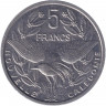Монета. Новая Каледония. 5 франков 1983 год.