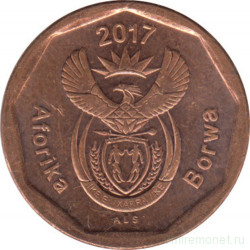 Монета. Южно-Африканская республика (ЮАР). 10 центов 2017 год. UNC.