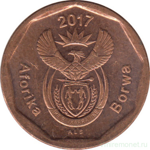 Монета. Южно-Африканская республика (ЮАР). 10 центов 2017 год. UNC.