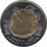 Монета. Канада. 2 доллара 1999 год. Основание Нунавута. ав.