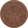 Монета. Германия. 2 цента 2014 год. (G). ав.