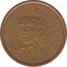 Монета. Франция. 5 центов 2000 год. ав.