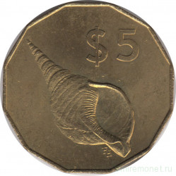 Монета. Острова Кука. 5 долларов 2003 год.