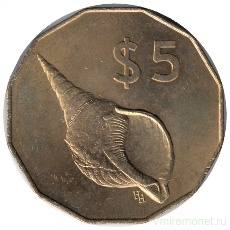 Монета. Острова Кука. 5 долларов 2003 год.