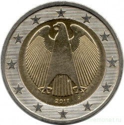 Монета. Германия. 2 евро 2017 год (J).