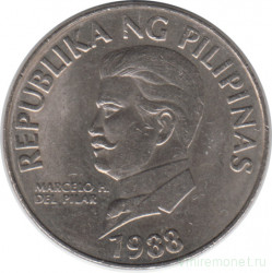 Монета. Филиппины. 50 сентимо 1988 год.