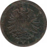 Монета. Германия (Германская империя 1871-1922). 1 пфенниг 1889 год. (А). рев.