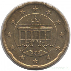 Монета. Германия. 20 центов 2013 год. (F).