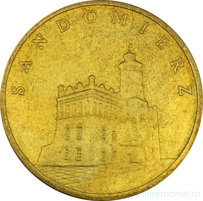 Монета. Польша. 2 злотых 2006 год. Сандомир.