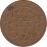 Монета. Португалия. 2 цента 2011 год. ав.