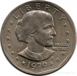 Монета. США. 1 доллар 1979 год. Сьюзен Энтони. Монетный двор P. 