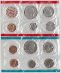 Монета. США. Годовой набор 1971 год. Монетные дворы P и D.