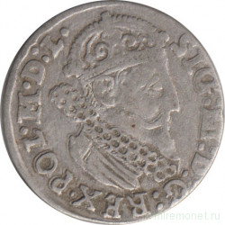 Монета. Польша. 3 гроша 1624 год. Сигизмунд III Ваза. (Краков)