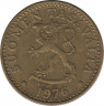 Аверс. Монета. Финляндия. 20 пенни 1976 год.