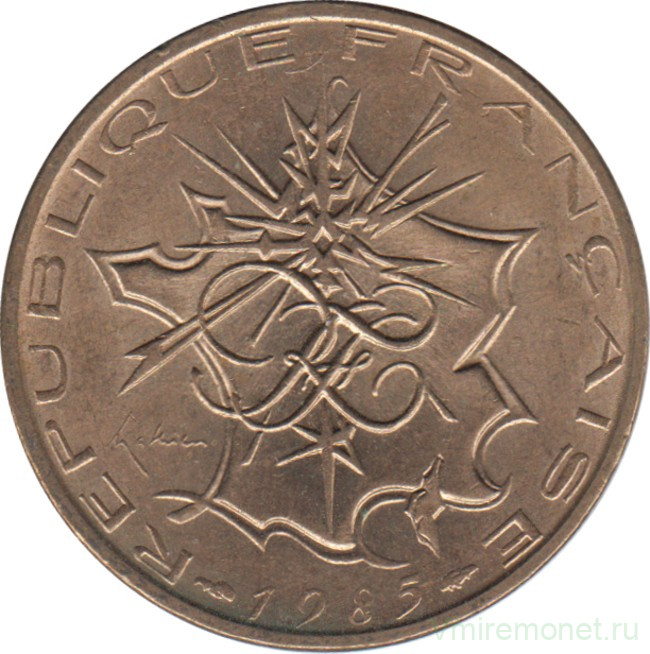 Монета. Франция. 10 франков 1985 год.