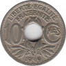 Монета. Франция. 10 сантимов 1919 год. ав.