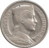 Аверс.Монета. Латвия. 5 лат 1929 год.