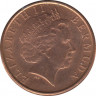 Монета. Бермудские острова. 1 цент 2005 год. рев.