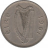 Монета. Ирландия. 6 пенсов 1961 год.  ав.