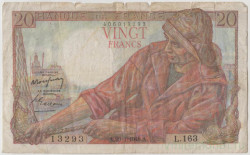 Банкнота. Франция. 20 франков 1948 год.