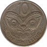 Монета. Новая Зеландия. 10 центов 1971 год. рев.