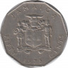 Монета. Ямайка. 50 центов 1975 год. ав.