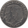 Монета. Швеция. 1 крона 1985 год.   ав.