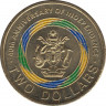 Монета. Соломоновы острова. 2 доллара 2018 год. 40 лет независимости. ав.