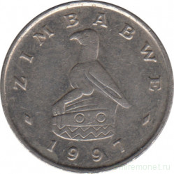 Монета. Зимбабве. 5 центов 1997 год.