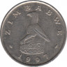Монета. Зимбабве. 5 центов 1997 год. ав.