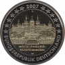 Монета. Германия. 2 евро 2007 год. Мекленбург (D). ав.