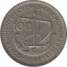 Монета. Кипр. 100 милей 1955 год. ав.