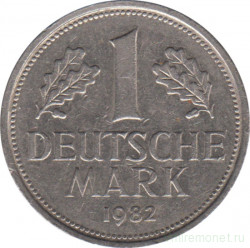 Монета. ФРГ. 1 марка 1982 год. Монетный двор - Карлсруэ (G).