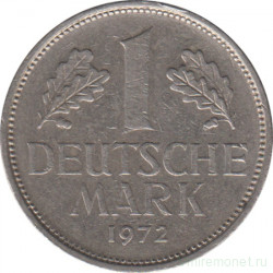 Монета. ФРГ. 1 марка 1972 год. Монетный двор - Штутгарт (F).