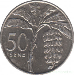 Монета. Самоа. 50 сене 2002 год.