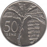 Монета. Самоа. 50 сене 2002 год. ав.