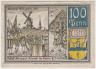 Бона. Нотгельд. Германия. Город Кремпе. 100 пфеннигов 1921 год. Вариант 742.1.b.3. ав.