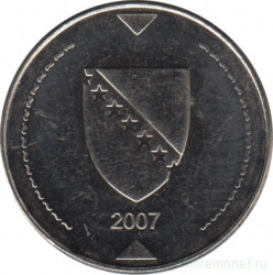 Монета. Босния и Герцеговина. 1 конвертируемая марка 2007 год.