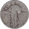 Монета. США. 25 центов 1928 год. Монетный двор S. ав.
