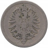 Монета. Германская империя. 5 пфеннигов 1875 год. (J). 