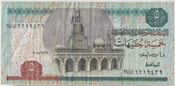Банкнота. Египет. 5 фунтов 2004 год.