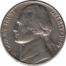 Монета. США. 5 центов 1974 год. ав.