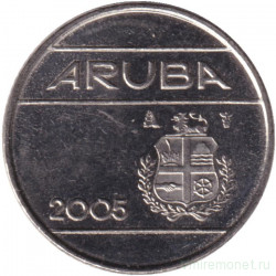 Монета. Аруба. 10 центов 2005 год.