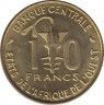 Монета. Западноафриканский экономический и валютный союз (ВСЕАО). 10 франков 1966 год. рев.