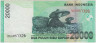 Банкнота. Индонезия. 20000 рупий 2009 год. Тип 144f. рев.