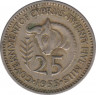  Монета. Кипр. 25 милей 1955 год. ав.
